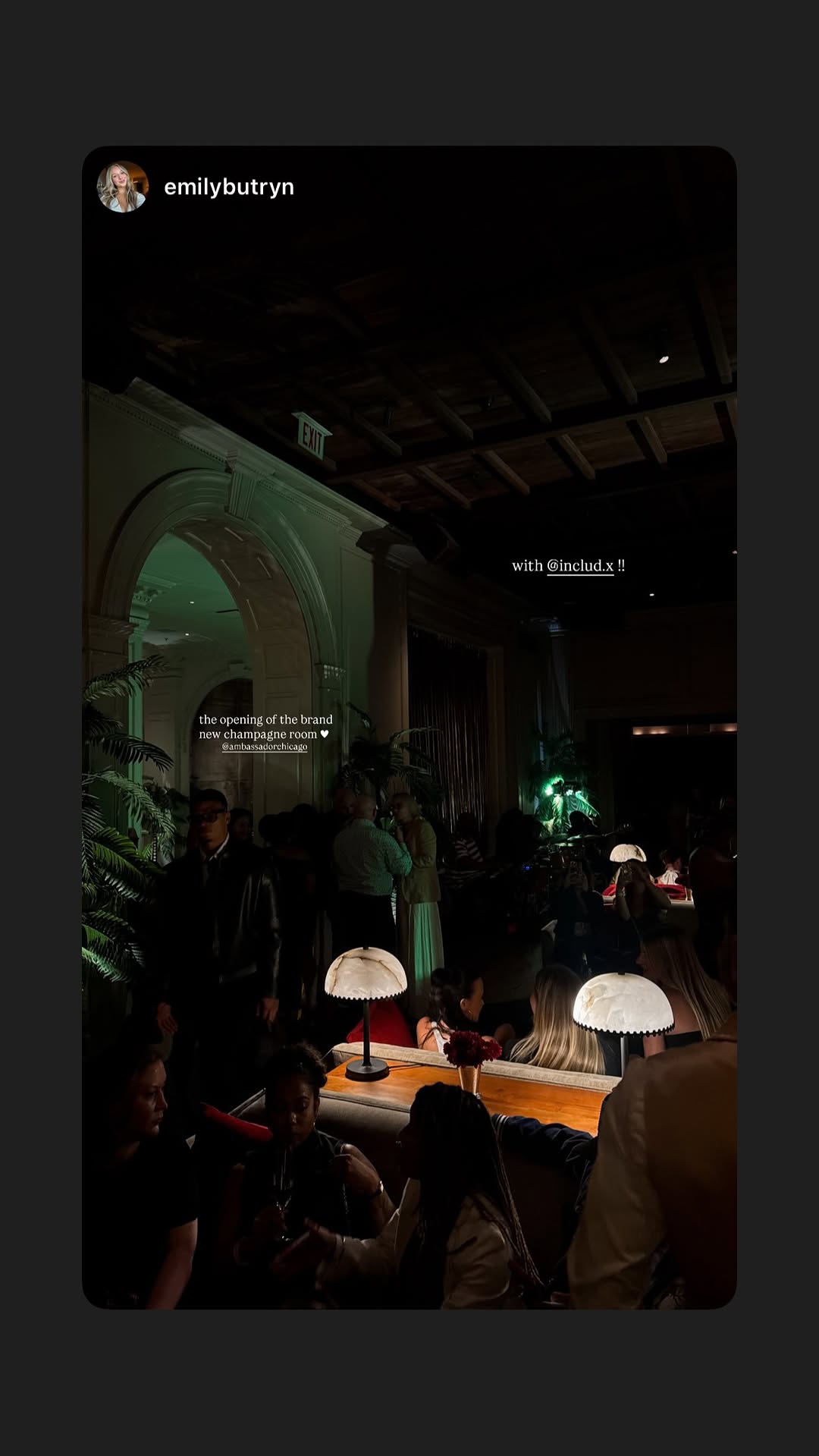 Guests gathered beneath the arches at the debut