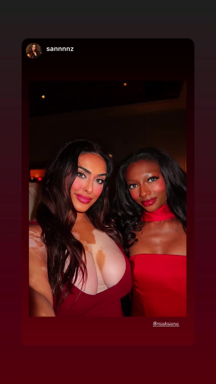 Two guests celebrating opening weekend