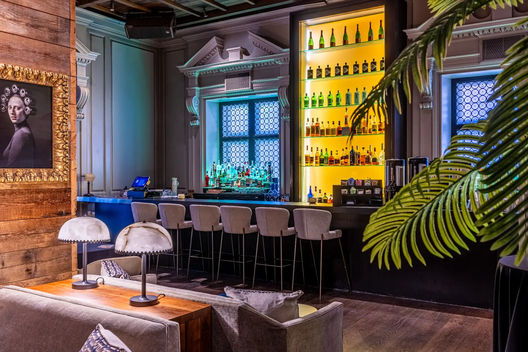 Champagne Room bar and lounge seating
