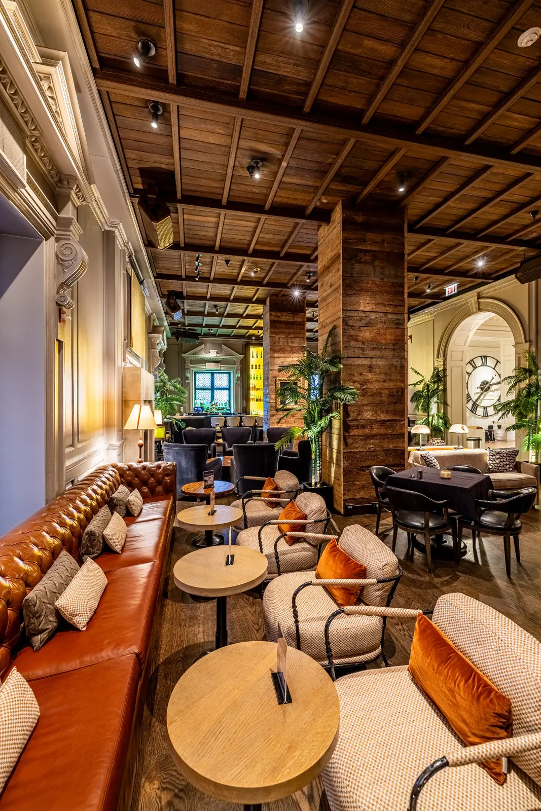 Long view through the Champagne Room salon